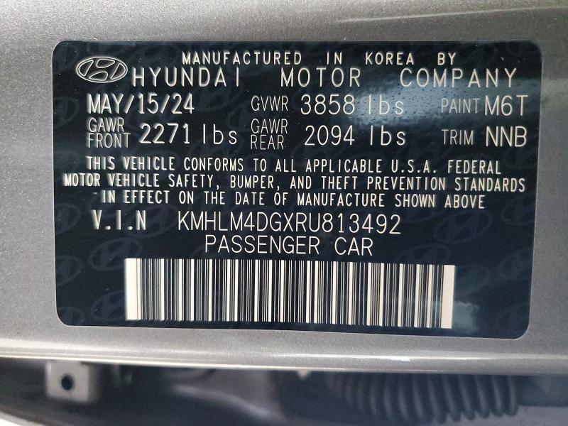 Aukcja sprzedaży 2024 Hyundai Elantra, vin: KMHLM4DGXRU813492, numer aukcji: 51610096