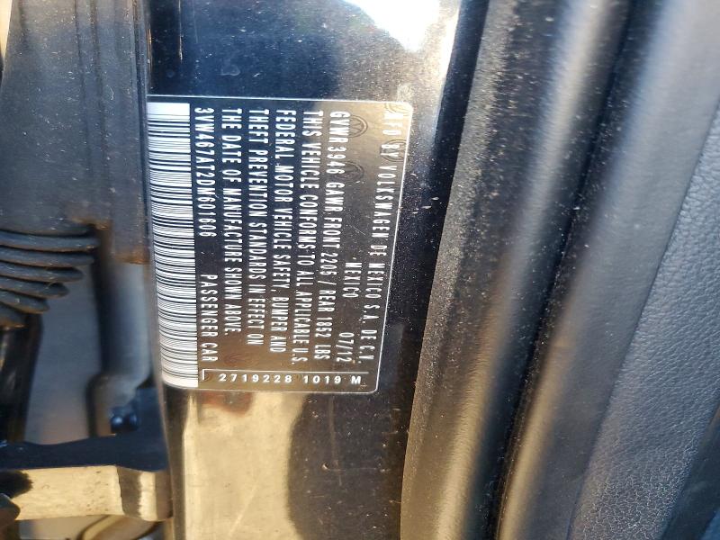 2013 Volkswagen Beetle მანქანა იყიდება აუქციონზე, vin: 3VW467AT2DM601606, აუქციონის ნომერი: 50458736