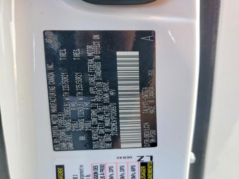48332786 :رقم المزاد ، 2T2BCMEA1PC008970 vin ، 2023 Lexus Rx 500h مزاد بيع