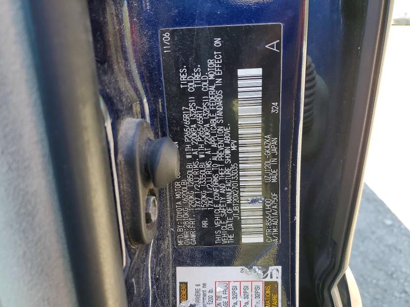 Продажа на аукционе авто 2007 Lexus Gx, vin: JTJBT20X270133035, номер лота: 51005056