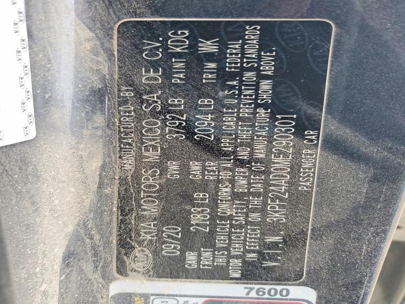 2021 Kia Forte მანქანა იყიდება აუქციონზე, vin: 3KPF24AD0ME290301, აუქციონის ნომერი: 48662476