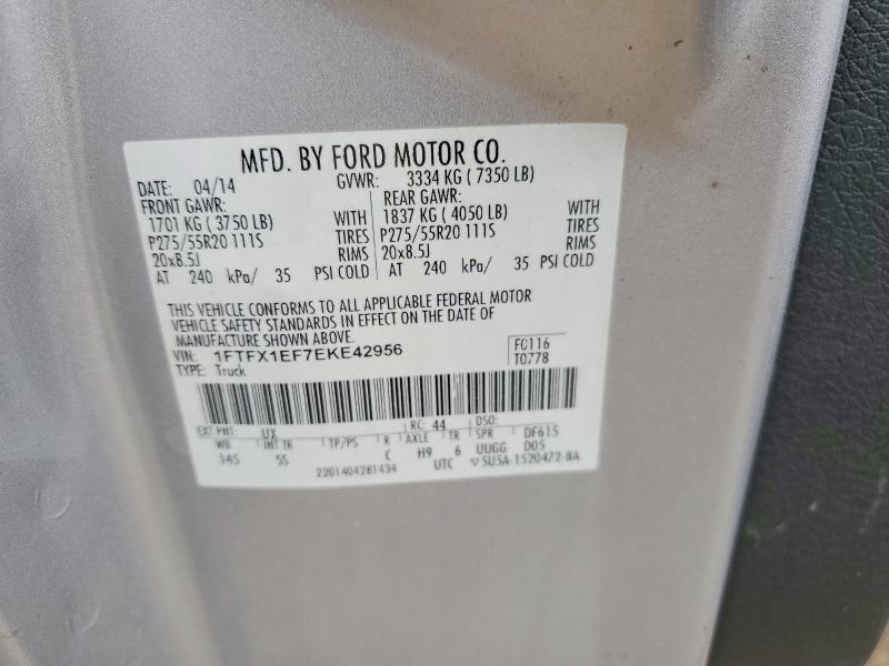 Aukcja sprzedaży 2014 Ford F150, vin: 1FTFX1EF7EKE42956, numer aukcji: 49363706