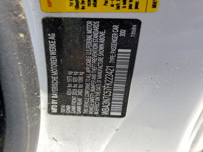 Aukcja sprzedaży 2015 Bmw 428, vin: WBA3N7C57FK223421, numer aukcji: 52095326