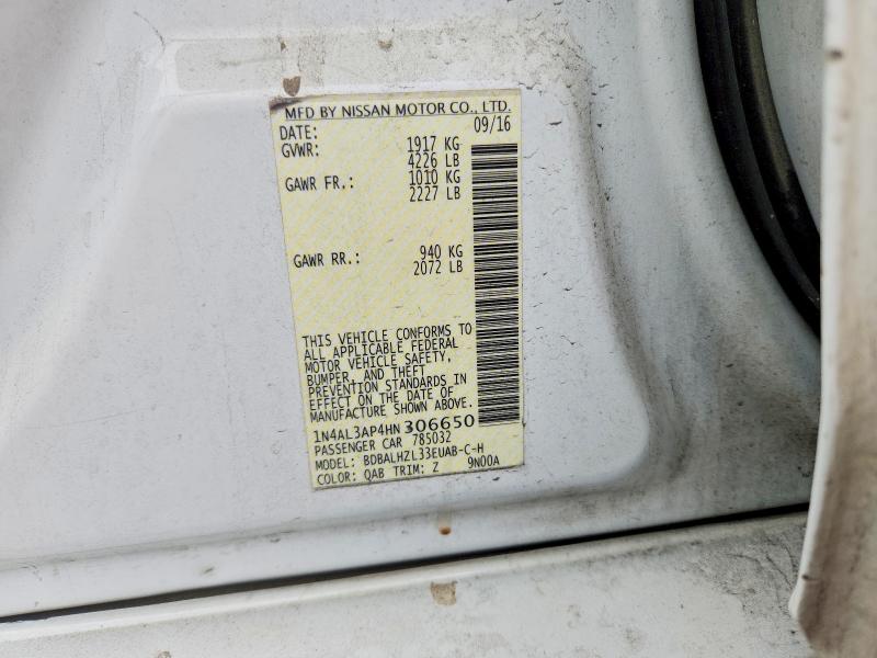 Aukcja sprzedaży 2017 Nissan Altima, vin: 1N4AL3AP4HN306650, numer aukcji: 50682616