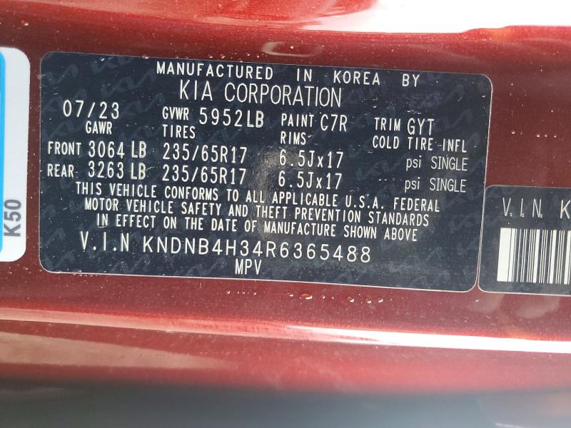 Aukcja sprzedaży 2024 Kia Carnival, vin: KNDNB4H34R6365488, numer aukcji: 49104826
