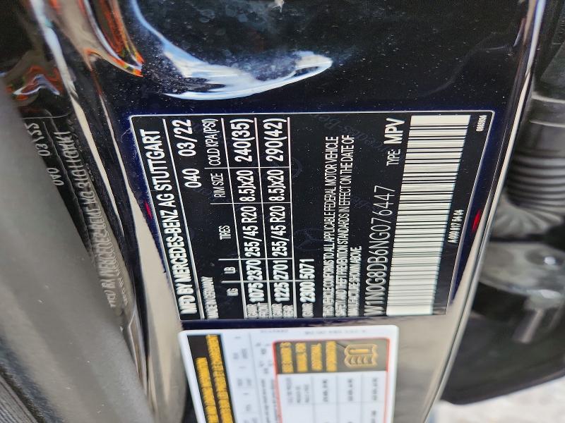 2022 Mercedes-benz Glc მანქანა იყიდება აუქციონზე, vin: W1N0G8DB6NG076447, აუქციონის ნომერი: 49380266