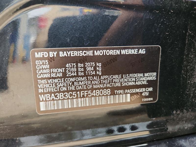 Aukcja sprzedaży 2015 Bmw 328, vin: WBA3B3C51FF548088, numer aukcji: 48358906