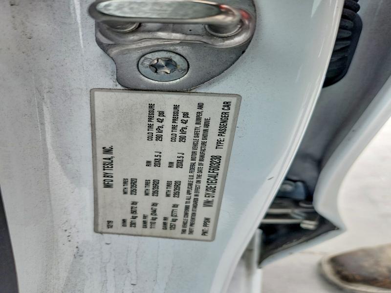 Продаж на аукціоні авто 2020 Tesla Model 3, vin: 5YJ3E1EC4LF603238, номер лоту: 48167846