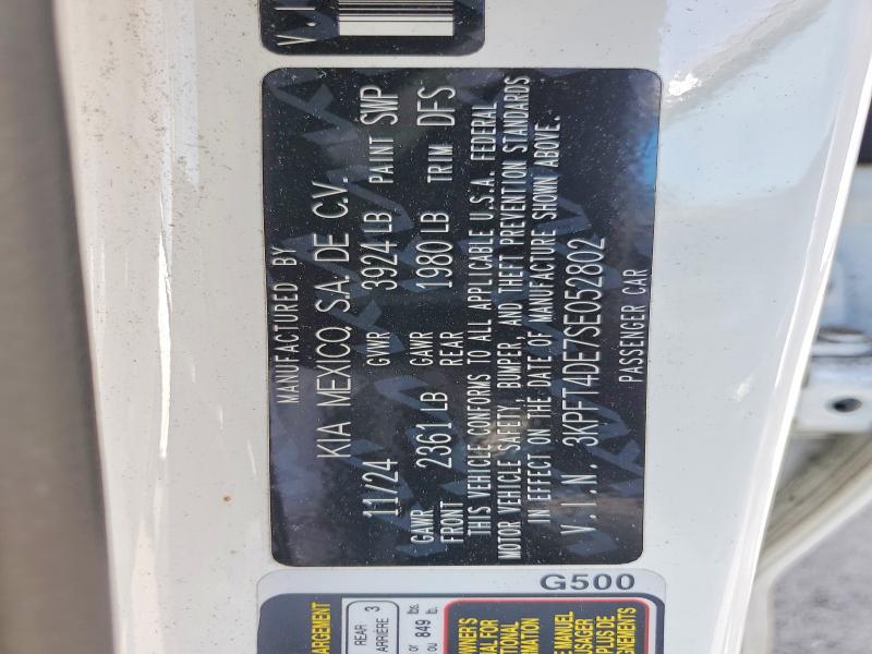 Aukcja sprzedaży 2025 Kia K4, vin: 3KPFT4DE7SE052802, numer aukcji: 50062276