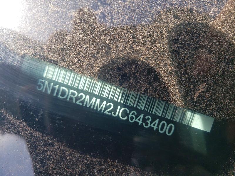 2018 Nissan Pathfinder მანქანა იყიდება აუქციონზე, vin: 5N1DR2MM2JC643400, აუქციონის ნომერი: 51238896