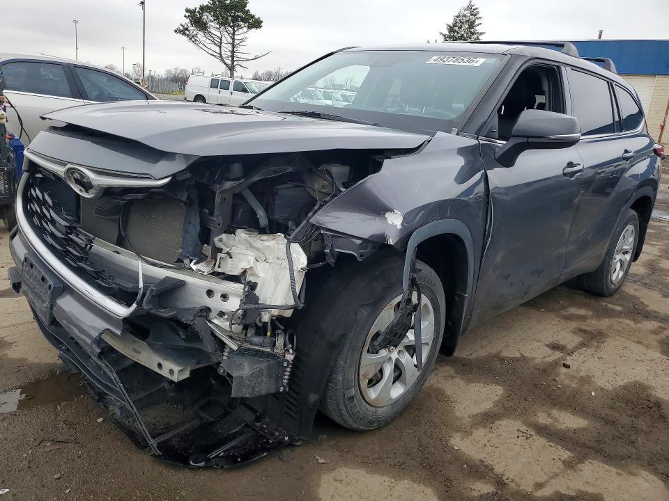 2022 Toyota Highlander მანქანა იყიდება აუქციონზე, vin: 5TDZZRAH2NS098345, აუქციონის ნომერი: 49378536
