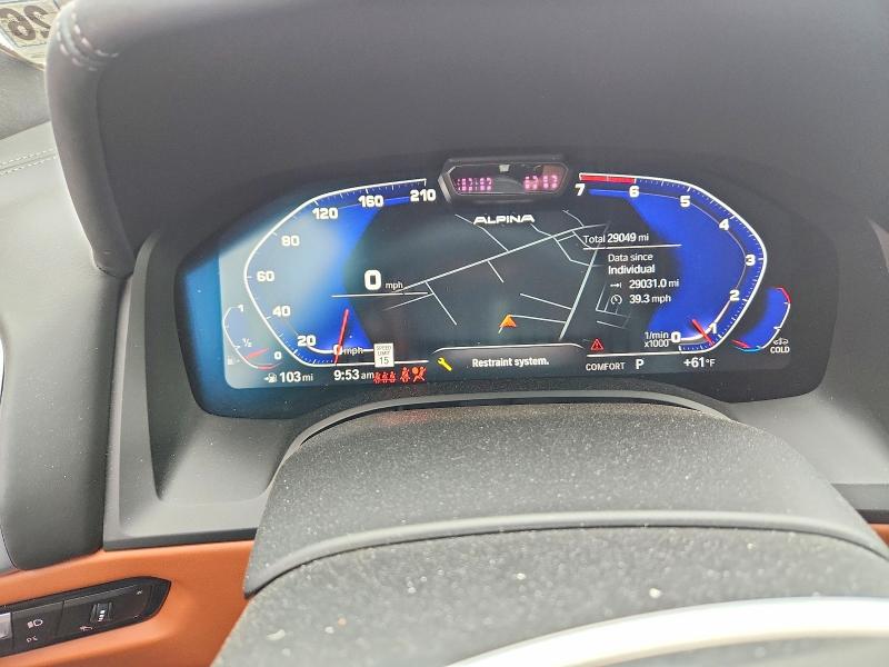 2022 Bmw Alpina B8 მანქანა იყიდება აუქციონზე, vin: WBAGX0C13NCH86025, აუქციონის ნომერი: 50779976