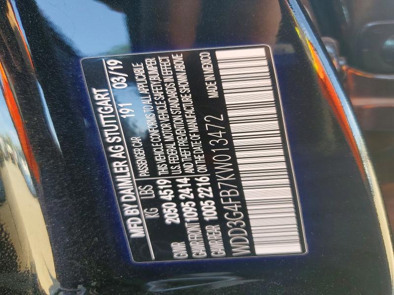 Aukcja sprzedaży 2019 Mercedes-benz A, vin: WDD3G4FB7KW013472, numer aukcji: 48420256