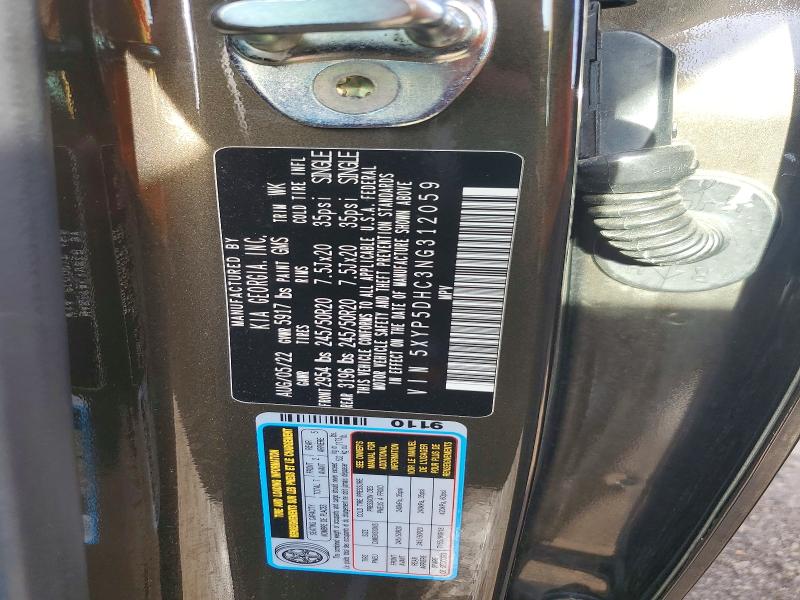 Aukcja sprzedaży 2022 Kia Telluride, vin: 5XYP5DHC3NG312059, numer aukcji: 49649906