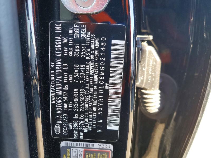 Продаж на аукціоні авто 2021 Kia Sorento, vin: 5XYRLDLC6MG021480, номер лоту: 48988566