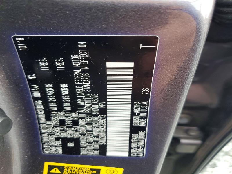 Aukcja sprzedaży 2019 Toyota Highlander, vin: 5TDZZRFH9KS299213, numer aukcji: 51852406