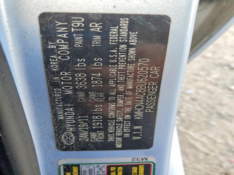 Продажа на аукционе авто 2011 Hyundai Accent, vin: KMHCN4AC8BU620570, номер лота: 49869736