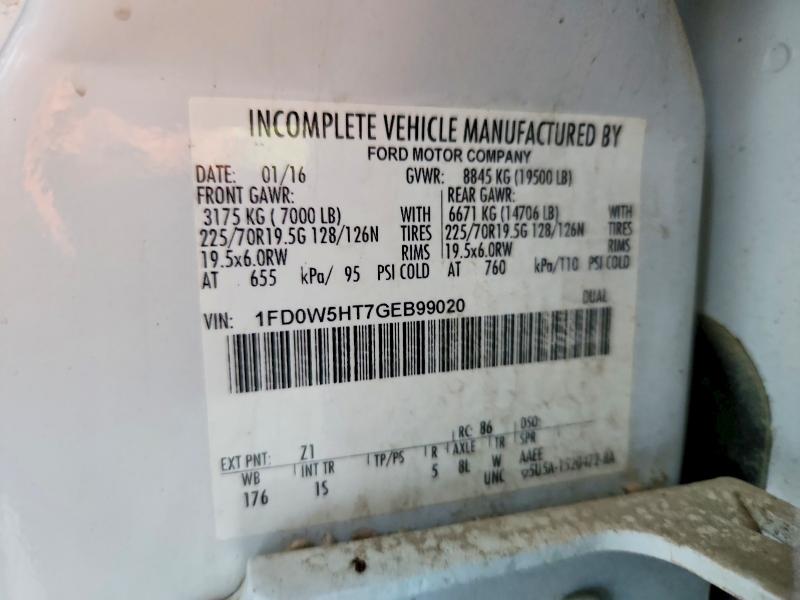 Продажа на аукционе авто 2016 Ford F550, vin: 1FD0W5HT7GEB99020, номер лота: 51107906