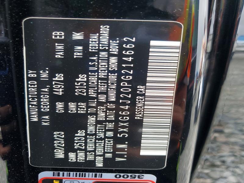 Aukcja sprzedaży 2023 Kia K5, vin: 5XXG64J20PG214662, numer aukcji: 47824116