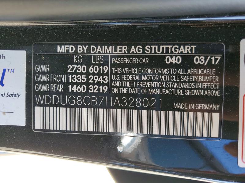 Продажа на аукционе авто 2017 Mercedes-benz S, vin: WDDUG8CB7HA328021, номер лота: 49864656