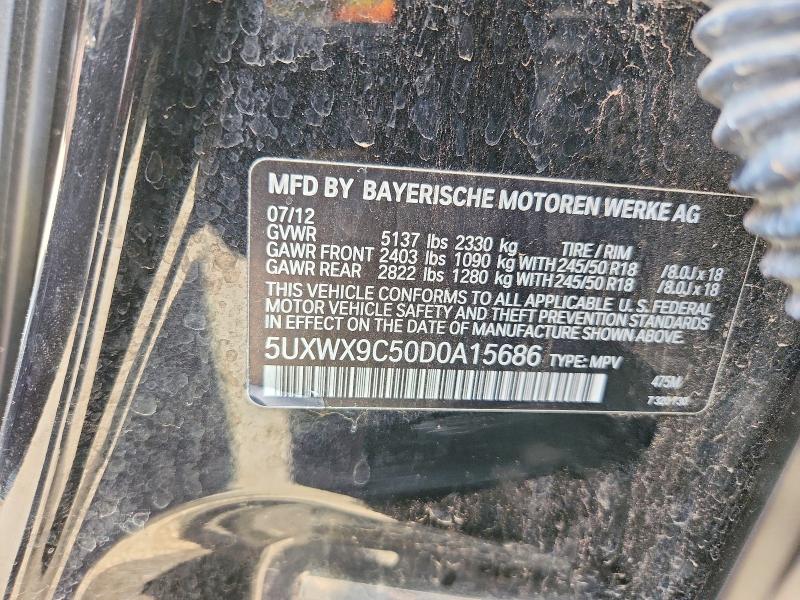 Продаж на аукціоні авто 2013 Bmw X3, vin: 5UXWX9C50D0A15686, номер лоту: 49514786