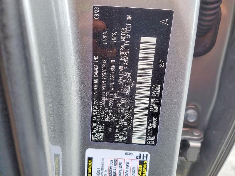47540236 :رقم المزاد ، 2T2GDCAZ1RC011010 vin ، 2024 Lexus Nx 250 مزاد بيع
