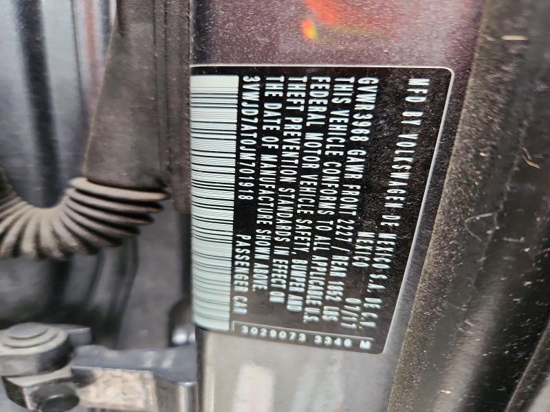 Продажа на аукционе авто 2018 Volkswagen Beetle, vin: 3VWJD7AT0JM701918, номер лота: 51631756
