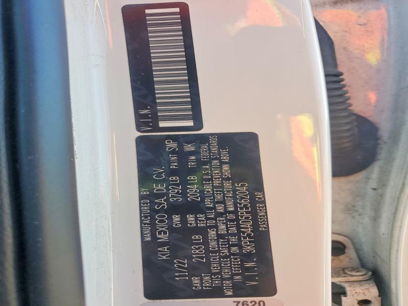 50706736 :رقم المزاد ، 3KPF54AD5PE562045 vin ، 2023 Kia Forte مزاد بيع