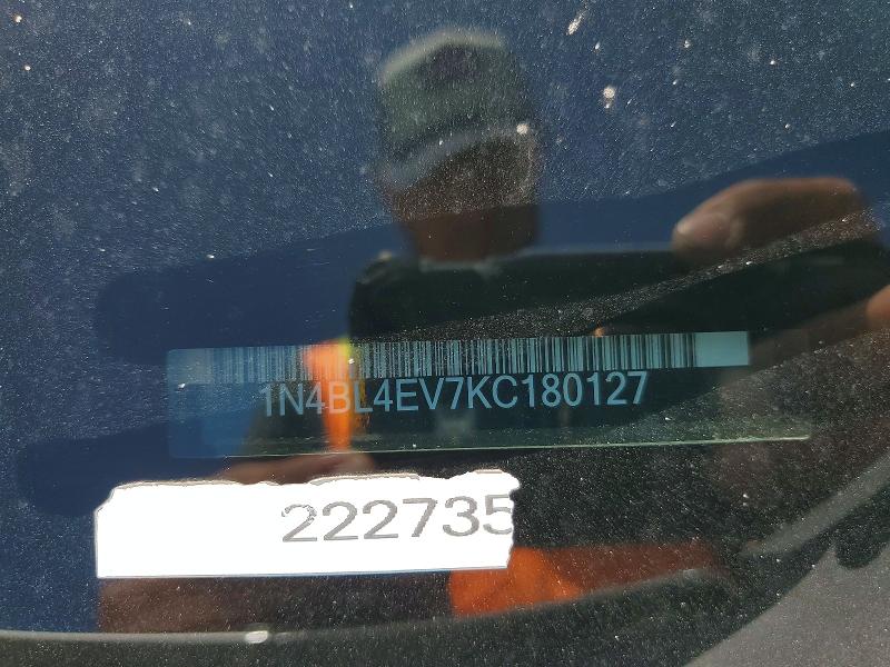 2019 Nissan Altima მანქანა იყიდება აუქციონზე, vin: 1N4BL4EV7KC180127, აუქციონის ნომერი: 50273506