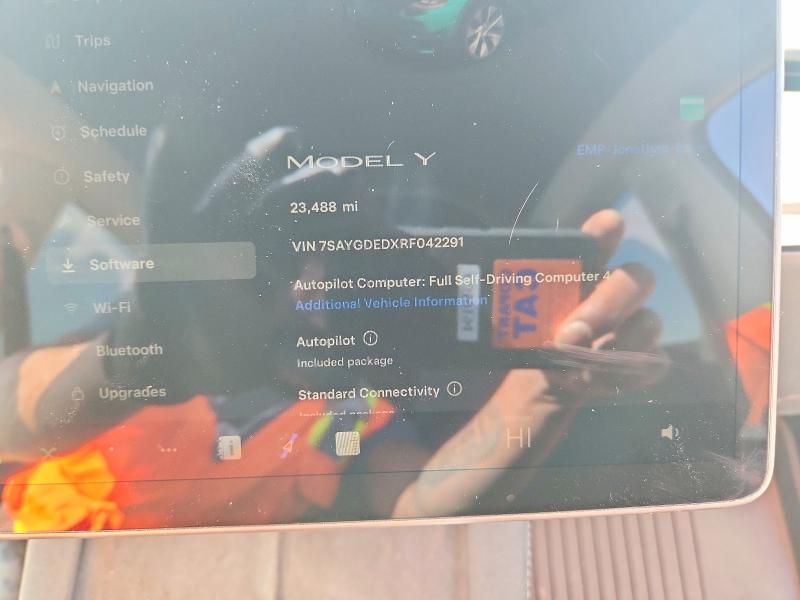 Продажа на аукционе авто 2024 Tesla Model Y, vin: 7SAYGDEDXRF042291, номер лота: 49085096