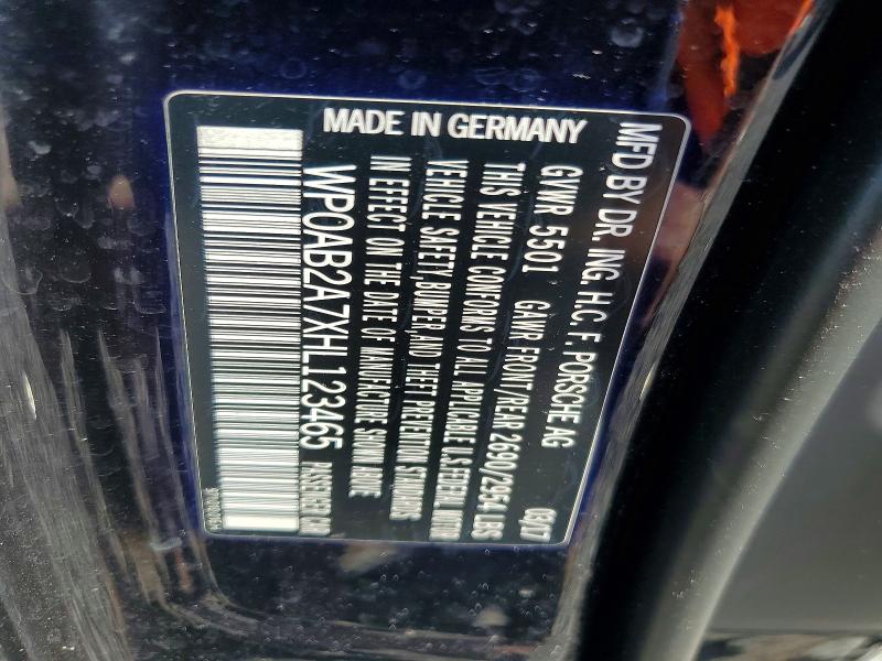 Aukcja sprzedaży 2017 Porsche Panamera, vin: WP0AB2A7XHL123465, numer aukcji: 49958116