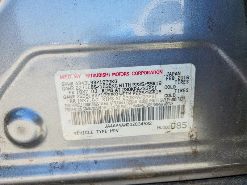 Продаж на аукціоні авто 2016 Mitsubishi Outlander Sport, vin: JA4AP4AW0GZ034532, номер лоту: 48484656