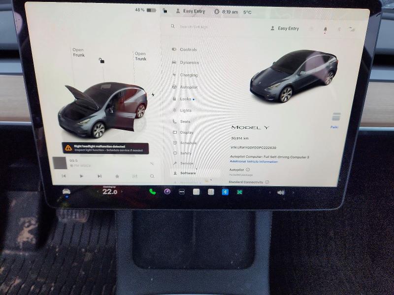 Aukcja sprzedaży 2023 Tesla Model Y, vin: LRWYGDFD0PC222639, numer aukcji: 48267116