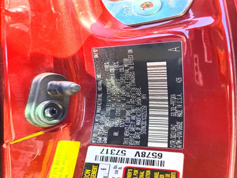 Продажа на аукционе авто 2012 Toyota Sienna, vin: 5TDYK3DC1CS252358, номер лота: 49323626