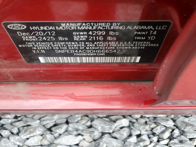Aukcja sprzedaży 2013 Hyundai Sonata, vin: 5NPEB4AC9DH666542, numer aukcji: 51531616