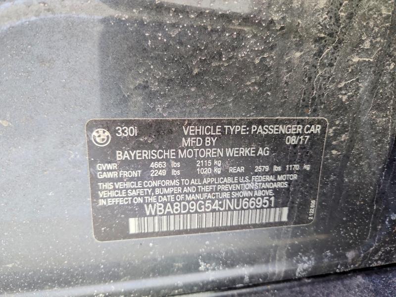 Продаж на аукціоні авто 2018 Bmw 330, vin: WBA8D9G54JNU66951, номер лоту: 49401536
