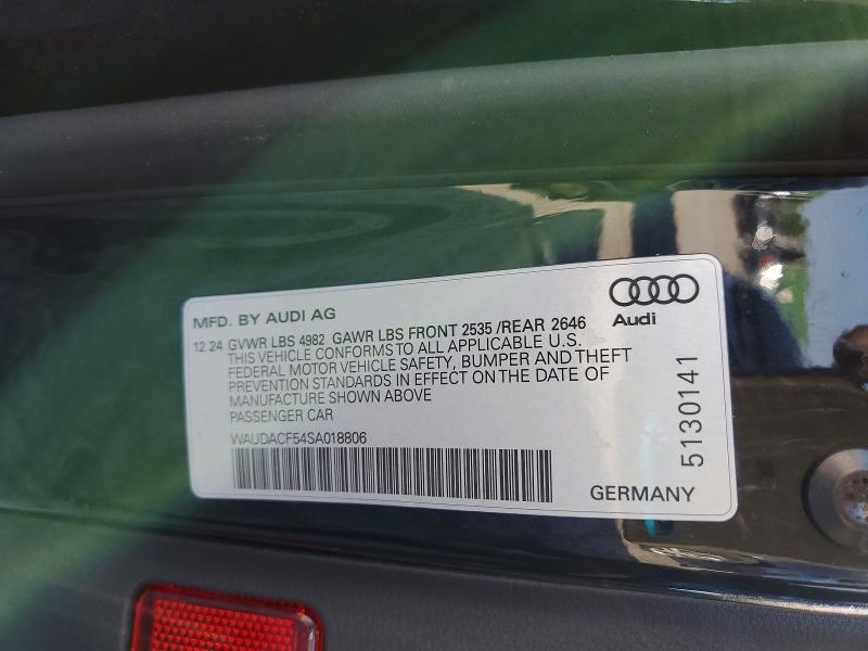Продажа на аукционе авто 2025 Audi A5, vin: WAUDACF54SA018806, номер лота: 50306166
