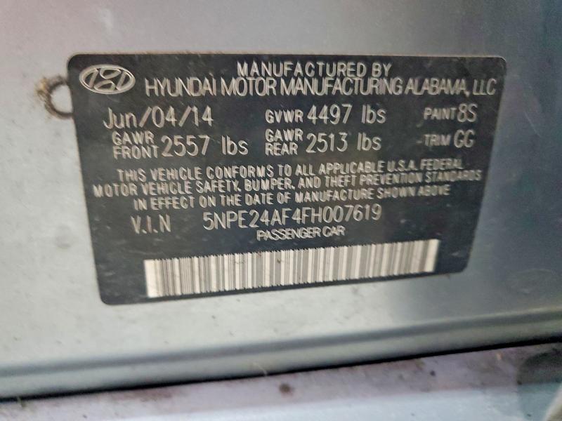Продажа на аукционе авто 2015 Hyundai Sonata, vin: 5NPE24AF4FH007619, номер лота: 51645366