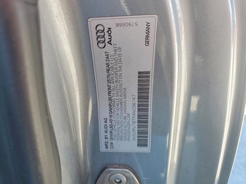 Aukcja sprzedaży 2009 Audi S5, vin: WAURV78T49A036147, numer aukcji: 51886336