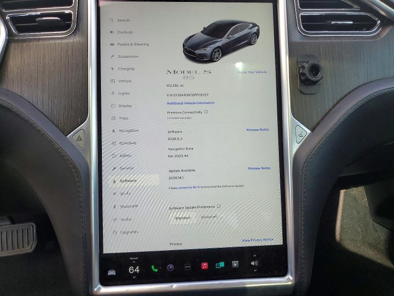 Продажа на аукционе авто 2013 Tesla Model S, vin: 5YJSA1CN7DFP05727, номер лота: 51271346