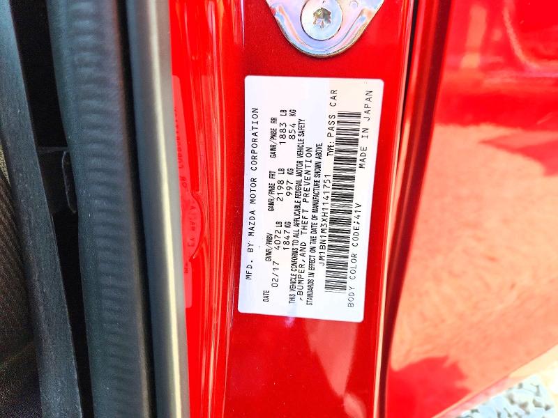 Aukcja sprzedaży 2017 Mazda 3, vin: JM1BN1M3XH1141751, numer aukcji: 49683346