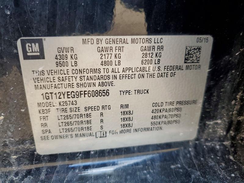 Продаж на аукціоні авто 2015 Gmc Sierra, vin: 1GT12YEG9FF608656, номер лоту: 49713356
