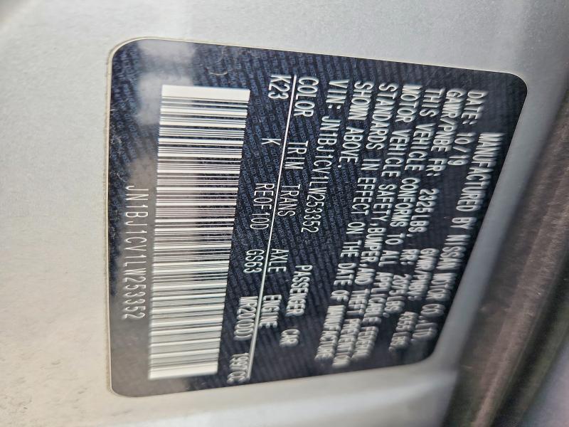 Продаж на аукціоні авто 2020 Nissan Rogue Sport, vin: JN1BJ1CV1LW253352, номер лоту: 49841776