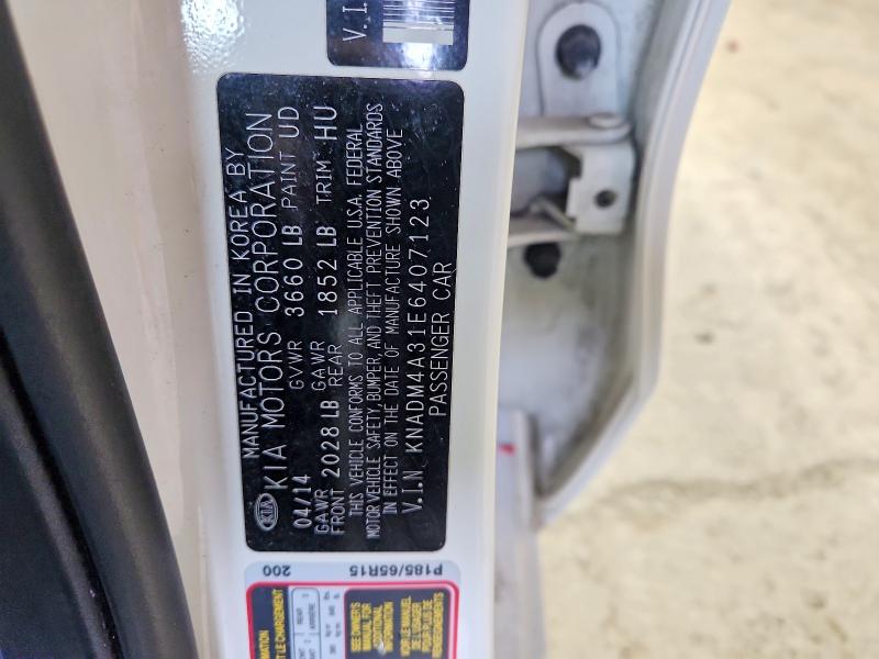Aukcja sprzedaży 2014 Kia Rio, vin: KNADM4A31E6407123, numer aukcji: 49087196