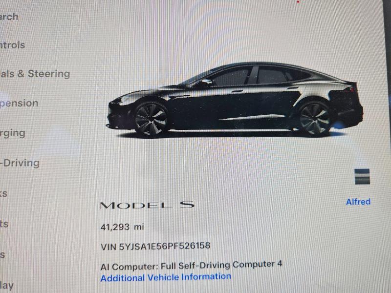 Продажа на аукционе авто 2023 Tesla Model S, vin: 5YJSA1E56PF526158, номер лота: 50108416