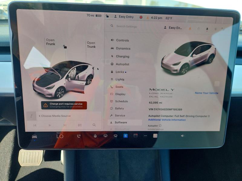 Продаж на аукціоні авто 2021 Tesla Model Y, vin: 5YJYGAEE6MF195389, номер лоту: 46760206