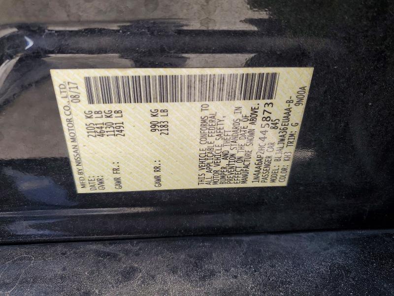 49895156 :رقم المزاد ، 1N4AA6AP2HC445873 vin ، 2017 Nissan Maxima مزاد بيع