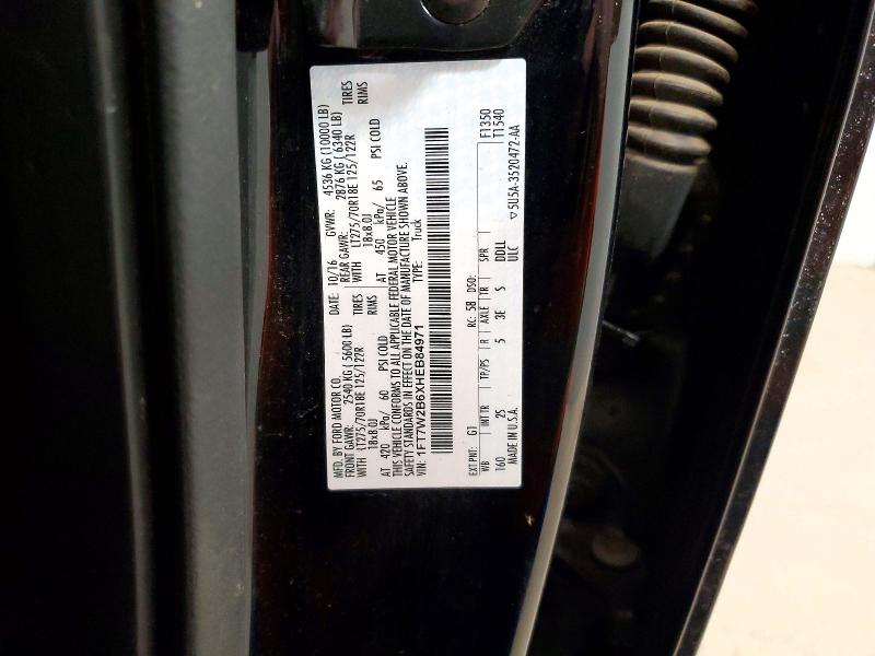 Продаж на аукціоні авто 2017 Ford F250, vin: 1FT7W2B6XHEB84971, номер лоту: 46857826