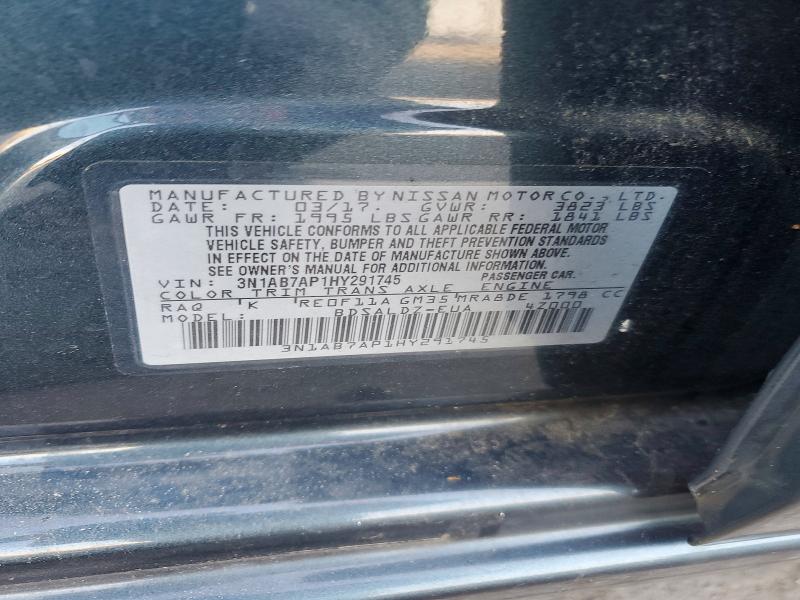 Aukcja sprzedaży 2017 Nissan Sentra, vin: 3N1AB7AP1HY291745, numer aukcji: 51147866