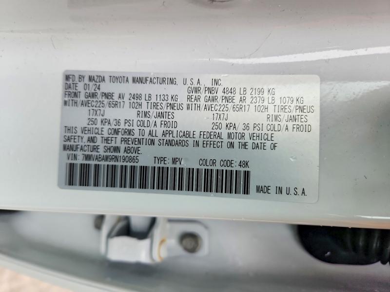 Продажа на аукционе авто 2024 Mazda Cx-50, vin: 7MMVABAM9RN190865, номер лота: 48334716